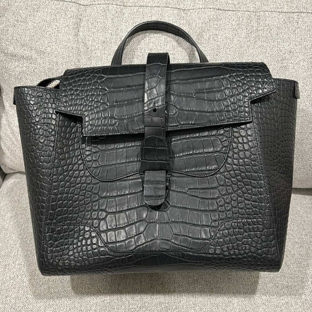 Senreve Maestro Black Bag in Dragon